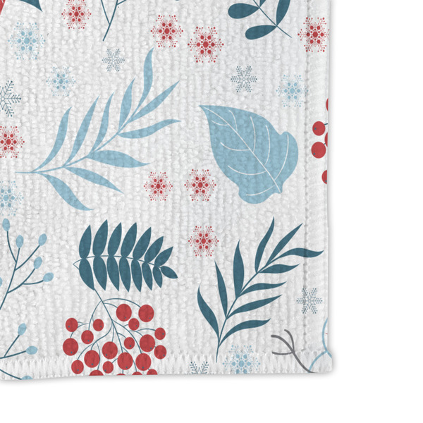 Winter Snowman Microfiber Dish Rag - DETAIL