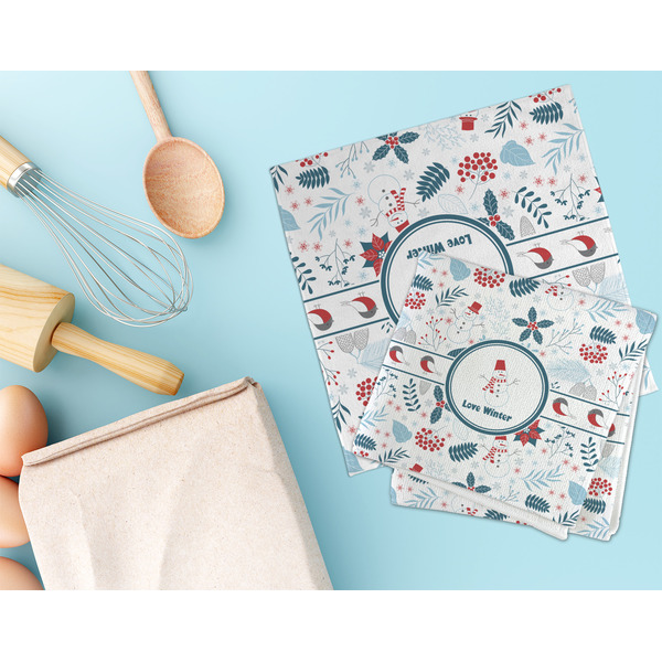 Winter Snowman Microfiber Dish Rag - LIFESTYLE