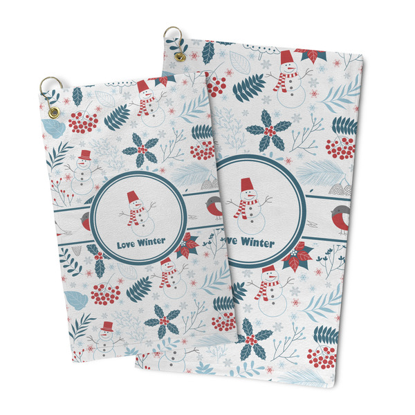 Winter Snowman Microfiber Golf Towel - PARENT/MAIN