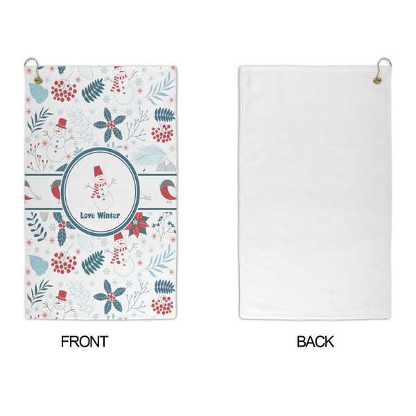 Winter Snowman Microfiber Golf Towels - APPROVAL