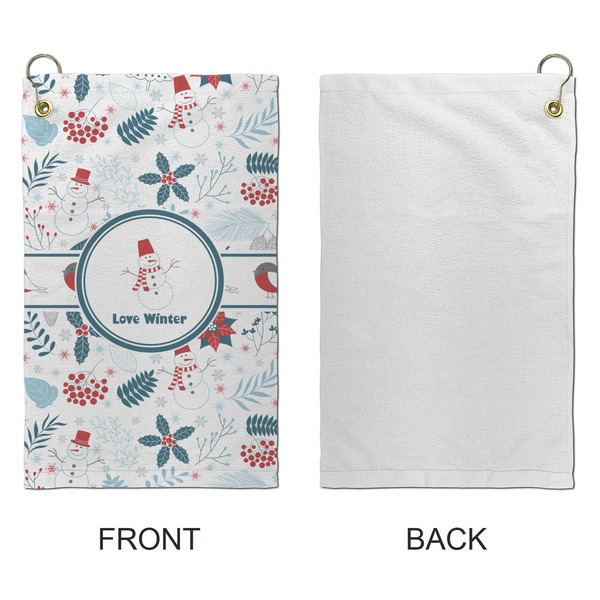 Winter Snowman Microfiber Golf Towels - Small - APPROVAL