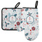 Winter Snowman Left Oven Mitt & Pot Holder Set