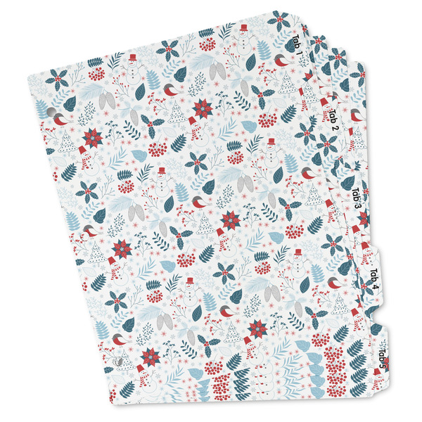 Custom Winter Snowman Binder Tab Divider Set