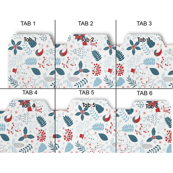 Winter Snowman Page Dividers - Set of 6 - Approval