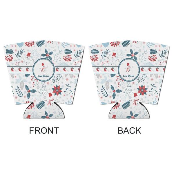 Winter Snowman Party Cup Sleeves - with bottom - APPROVAL