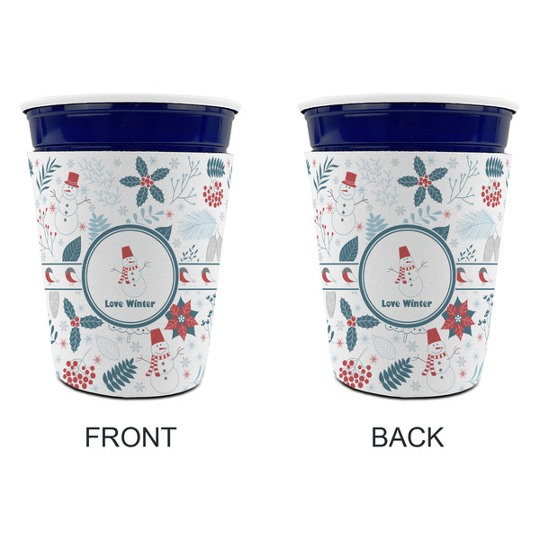Winter Snowman Party Cup Sleeves - without bottom - Approval