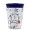 Winter Snowman Party Cup Sleeves - without bottom - FRONT (on cup)
