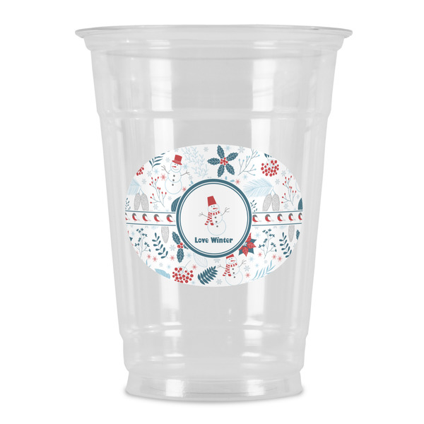 Custom Winter Snowman Party Cups - 16oz