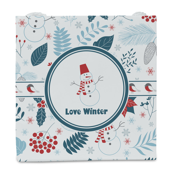Winter Snowman Party Favor Gift Bag - Gloss - Front