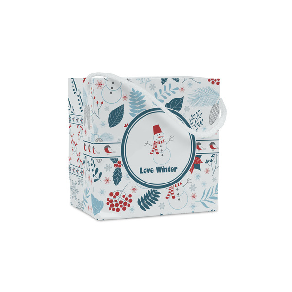 Custom Winter Snowman Party Favor Gift Bags
