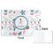 Winter Snowman Disposable Paper Placemat - Front & Back