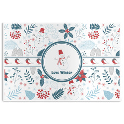Winter Snowman Disposable Paper Placemats