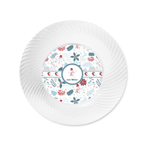Winter Snowman Plastic Party Appetizer & Dessert Plates - Approval