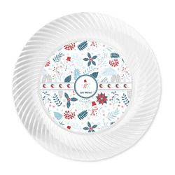 Winter Snowman Plastic Party Dinner Plates - 10"