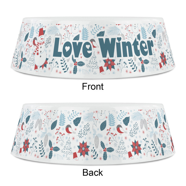 Winter Snowman Plastic Pet Bowls - Small - APPROVAL