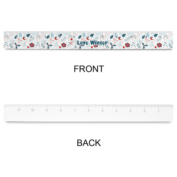 Winter Snowman Plastic Ruler - 12" - APPROVAL