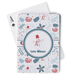 Winter Snowman Playing Cards