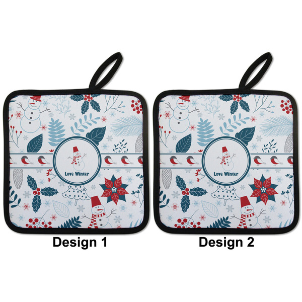 Winter Snowman Pot Holders - Set of 2 APPROVAL