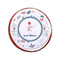 Winter Snowman Printed Icing Circle - Small - On Cookie