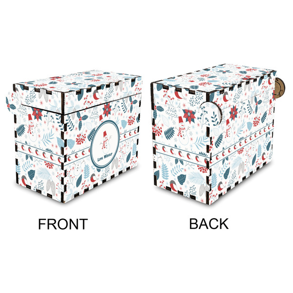 Winter Snowman Recipe Box - Full Color - Approval