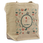 Winter Snowman Reusable Cotton Grocery Bag