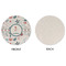 Winter Snowman Round Linen Placemats - APPROVAL (single sided)