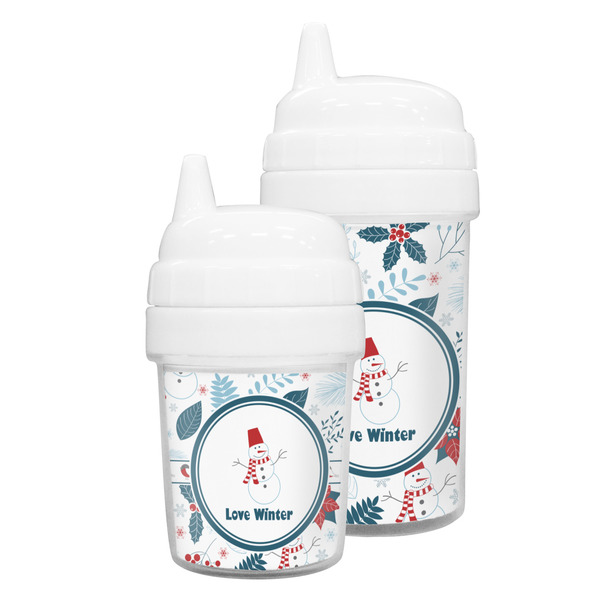 Winter Snowman Sippy Cups