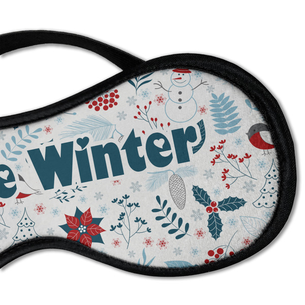 Winter Snowman Sleeping Eye Mask - DETAIL Large