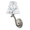Winter Snowman Small Chandelier Lamp - LIFESTYLE (on wall lamp)