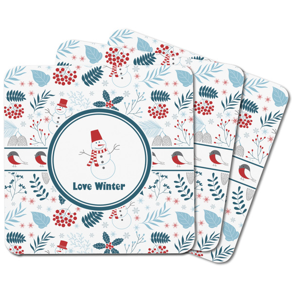 Winter Snowman Square Fridge Magnet - MAIN