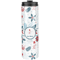 Winter Snowman Stainless Steel Skinny Tumbler - 20 oz