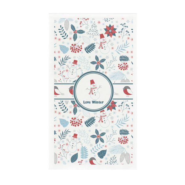 Custom Winter Snowman Guest Paper Towels - Full Color - Standard