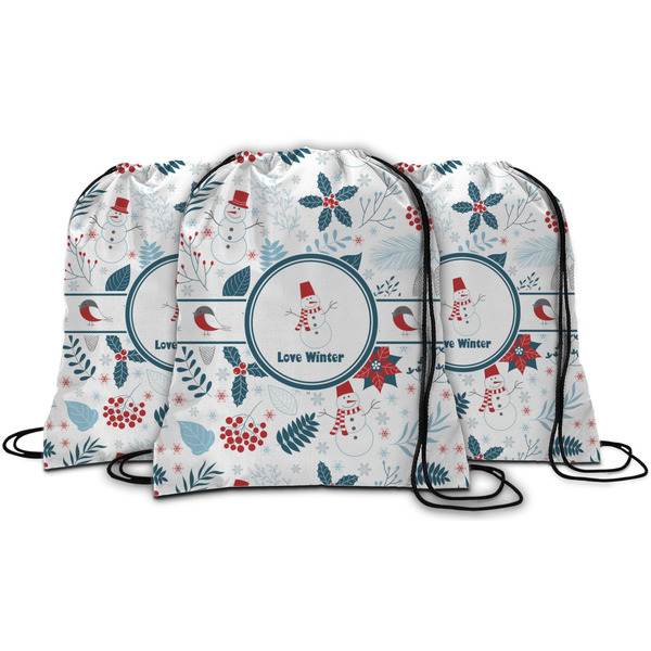 Winter Snowman String Backpack - MAIN