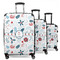 Winter Snowman 3 Piece Luggage Set - 20" Carry On, 24" Medium Checked, 28" Large Checked