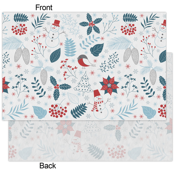 Winter Snowman Tissue Paper - Heavyweight - XL - Front & Back