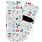 Winter Snowman Toddler Ankle Socks - Single Pair - Front and Back