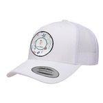 Winter Snowman Trucker Hat - White