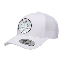 Winter Snowman Trucker Hat - White