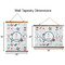 Winter Snowman Wall Hanging Tapestries - Parent/Sizing