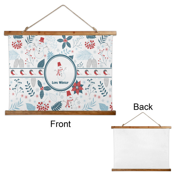 Winter Snowman Wall Hanging Tapestry - Landscape - APPROVAL