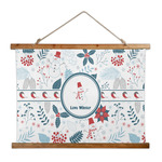 Winter Snowman Wall Hanging Tapestry - Wide