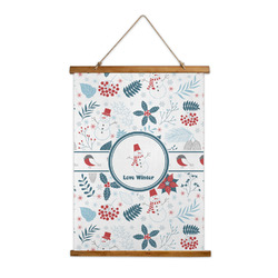 Winter Snowman Wall Hanging Tapestry - Tall