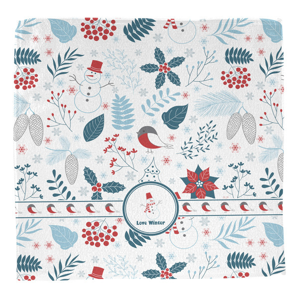 Winter Snowman Washcloth - Front - No Soap