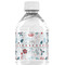 Winter Snowman Water Bottle Label - Back View