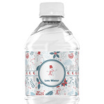 Winter Snowman Water Bottle Labels - Custom Sized