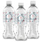 Winter Snowman Water Bottle Labels - Front View