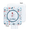 Winter Snowman White Plastic Stir Stick - Single Sided - Square - Approval