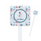 Winter Snowman Square Plastic Stir Sticks - Double Sided