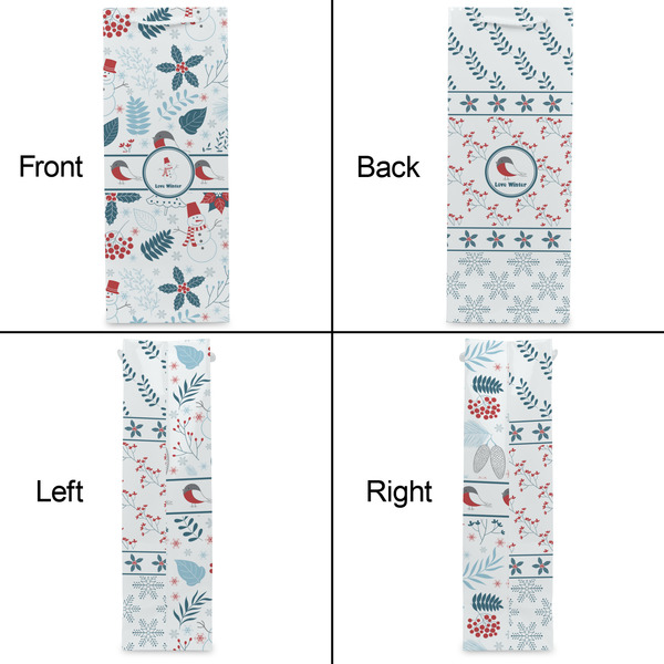 Winter Snowman Wine Gift Bag - Matte - Approval