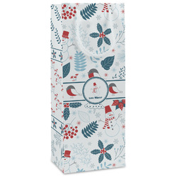 Winter Snowman Wine Gift Bags - Matte